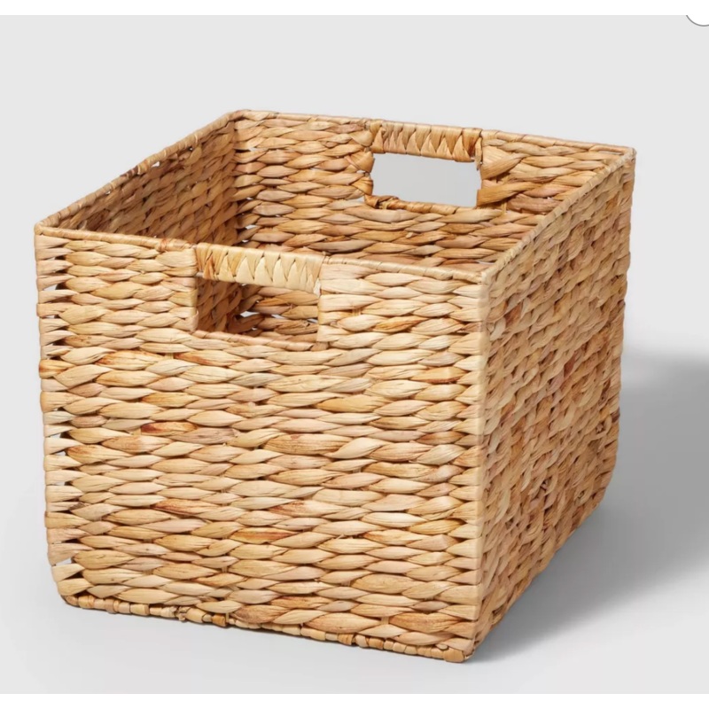 Woven Water Hyacinth Milk Crate – Brightroom