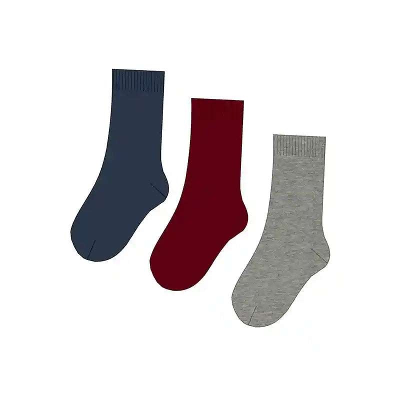 3 Socks Set 10806 Wine