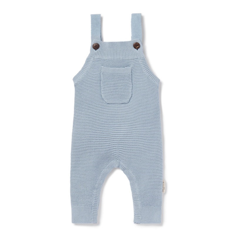 Aster and Oak Knit Overalls – Blue