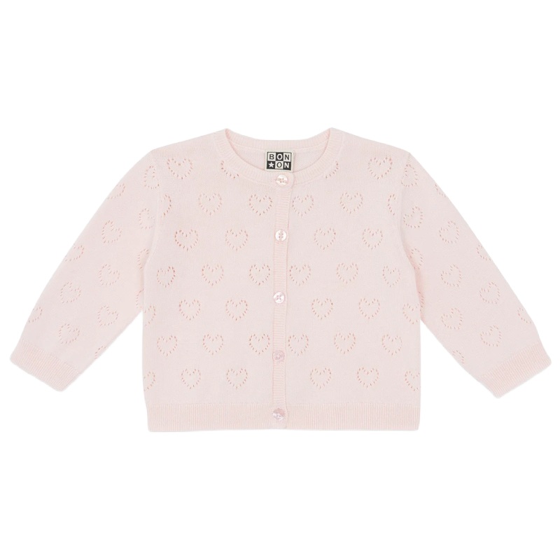 bonton lilet baby cardigan perfect pink