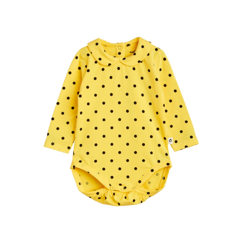mini rodini dots ls body yellow