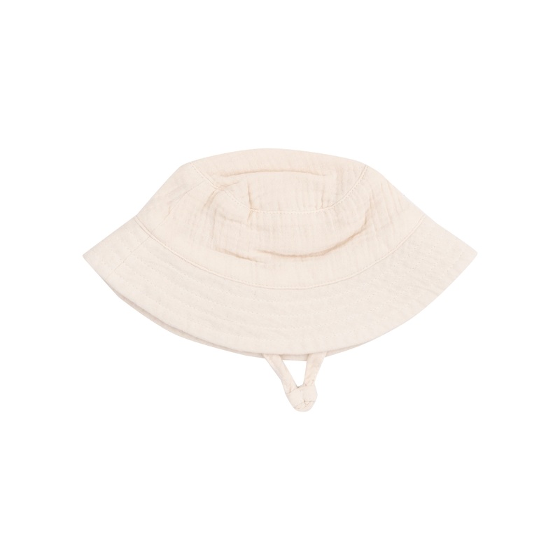 Muslin White Swan Bucket Hat