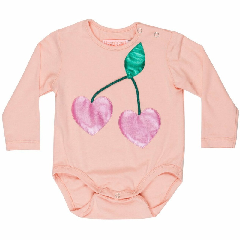 wauw capow by bangbang copenhagen berry onesie light pink