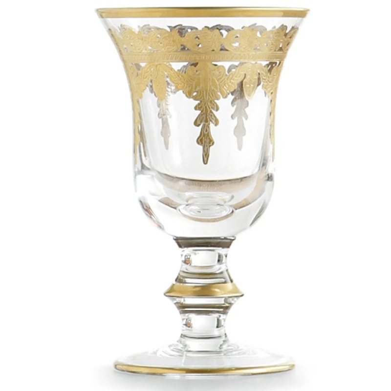 Arte ItalicaVetro Gold Water Goblet