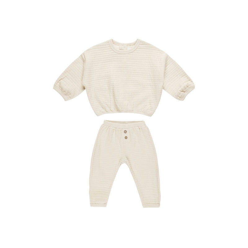 Textured Sweat Set || Natural