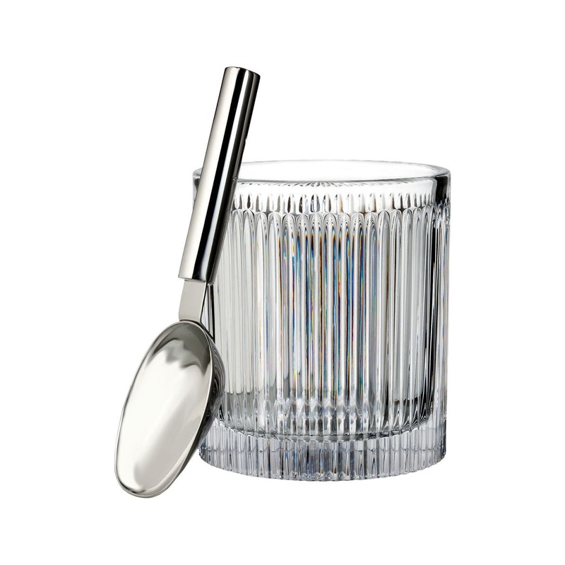 Aras Lead Crystal Ice Bucket & Scoop