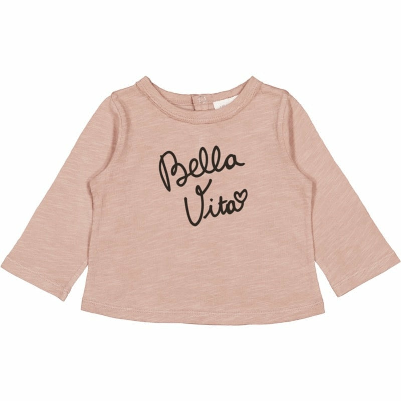 louis louise bella vita baby t-shirt pink