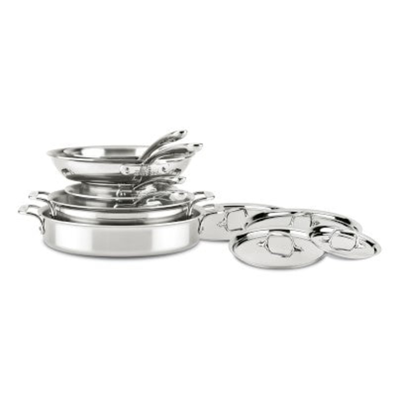 All-Clad d3 Compact Stainless-Steel 10-Piece Cookware Set