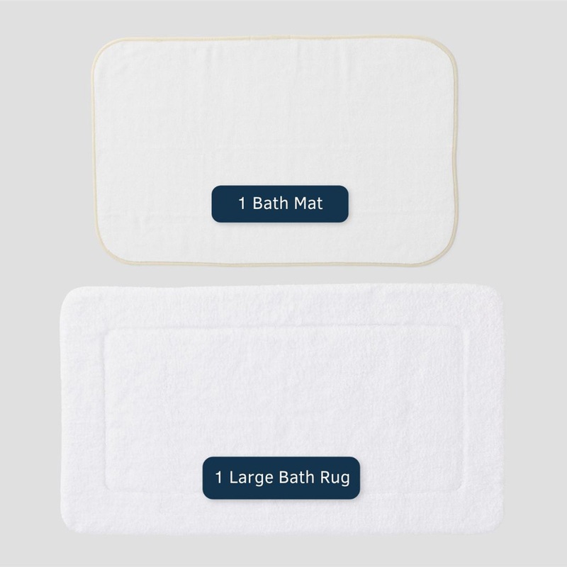 Bath Mat Bundle – Sand on White S97423616