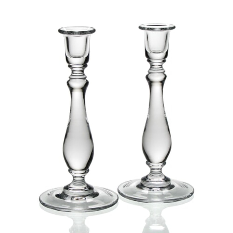 William Yeoward Crystal Meryl Pair of Candlesticks
