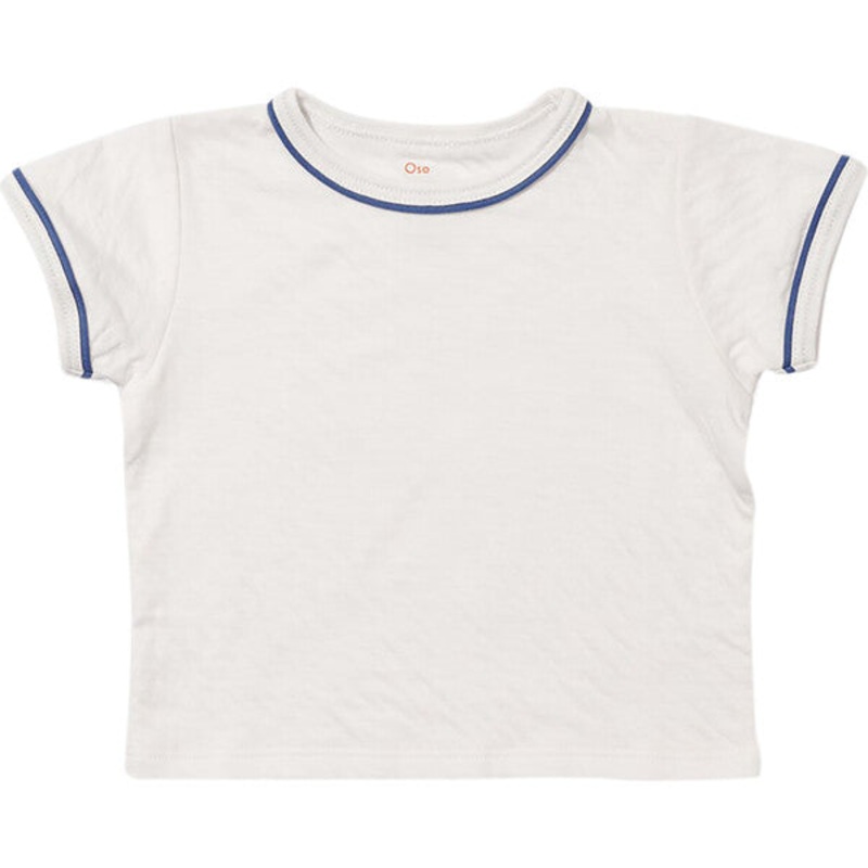 Willie Baby T-Shirt, Navy Piping/ 3months