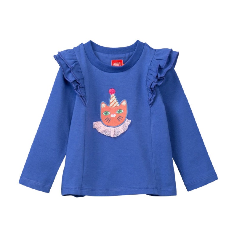 oilily tamari baby party t-shirt blue