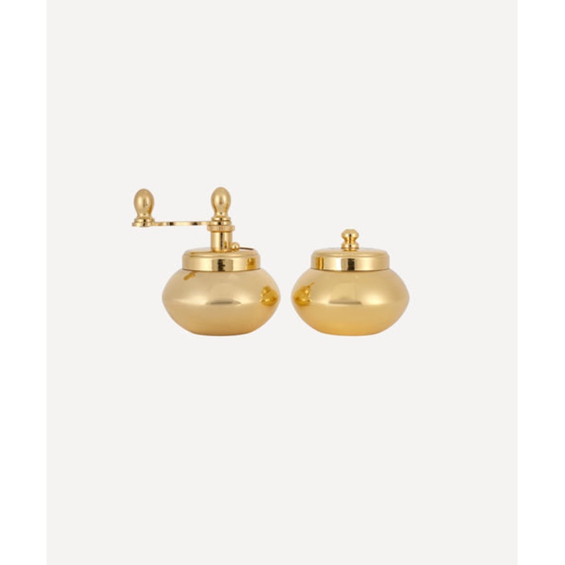 Viola Gold Plated Salt & Pepper Mill Set S97420283