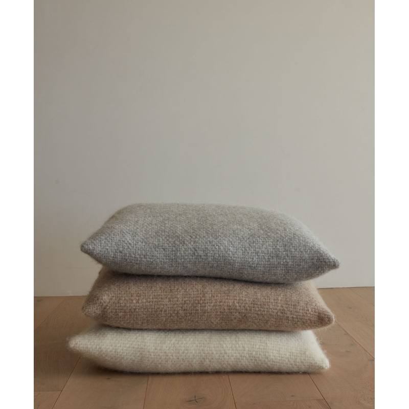 Alpaca Basketweave Pillow – Grey