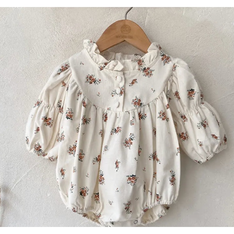 Baby Girl Ruffled Collar Bodysuit