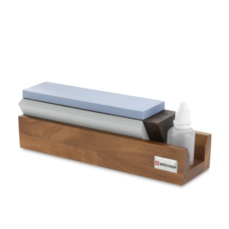 Wsthof 240/1000/3000-Grit Tri-Stone Sharpener