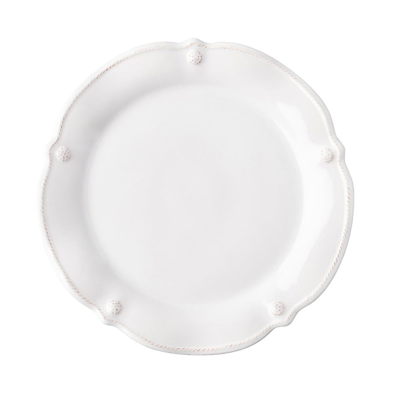 Berry & Thread Flared Dessert/Salad Plate – Whitewash