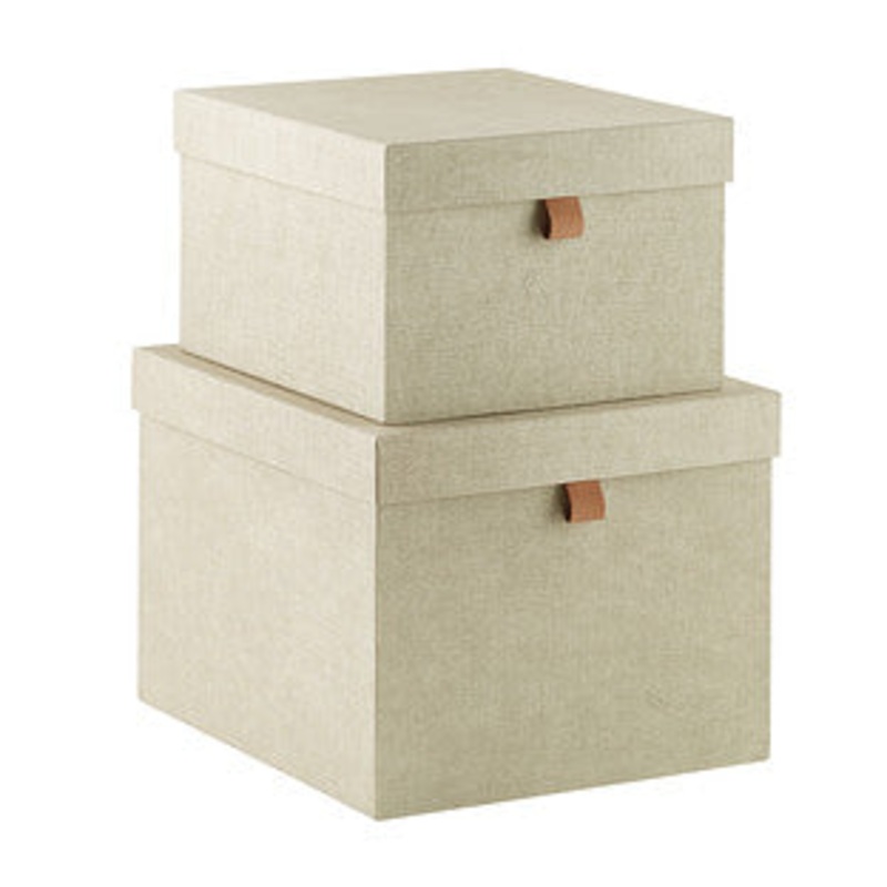 Bigso Linen Marten Storage Boxes (Large) S97463176