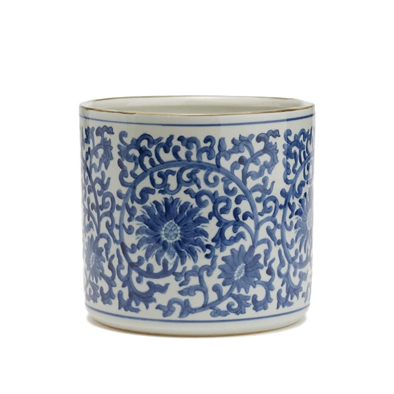 Blue & White Garden Planter