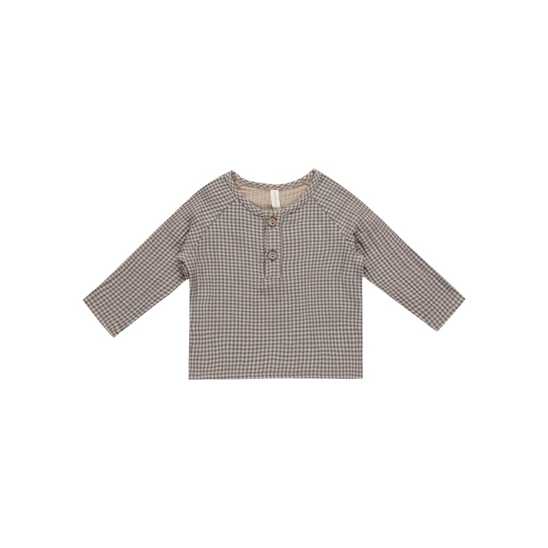 Zion Shirt || Indigo Gingham