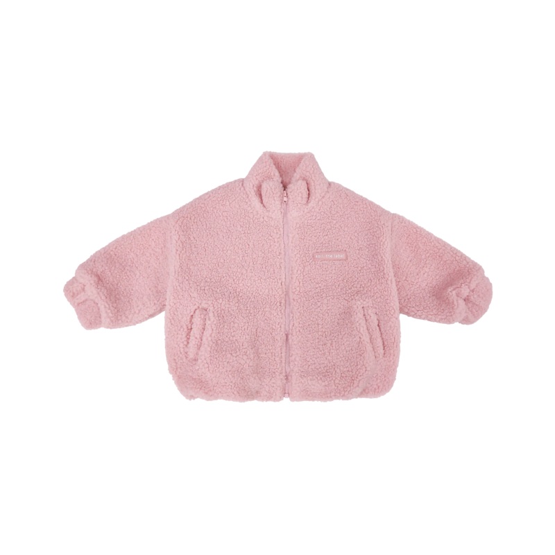 Kids Wooley Zip Jacket – Pink