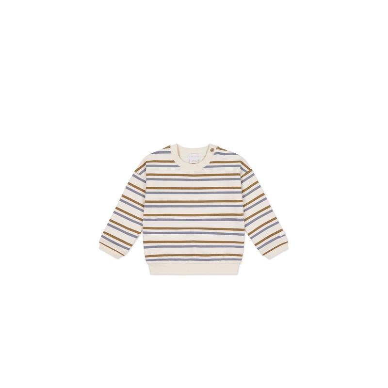 Organic Cotton Damien Sweatshirt – Hudson Stripe Tiger