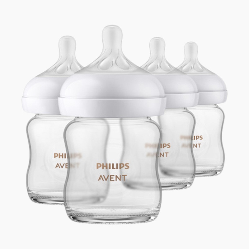 4oz – Philips AventGlass Natural Baby Bottle with Natural Response Nipple