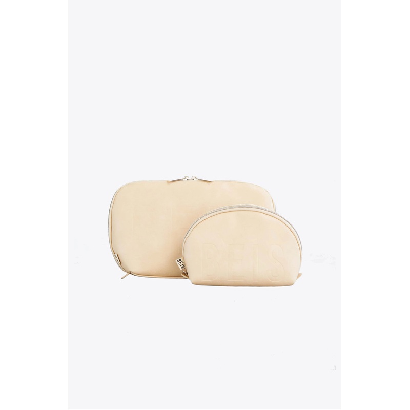 The Cosmetic Pouch Set in Beige