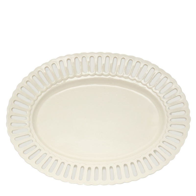 Balconata Creamware 15 Serving Tray
