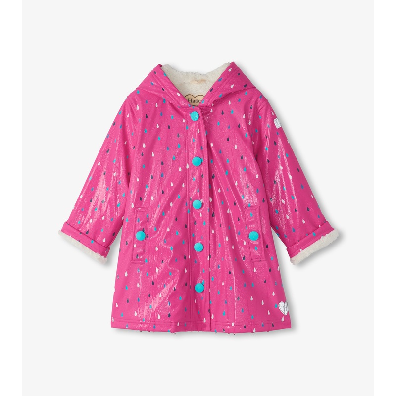 Tiny Dots Colour Changing Sherpa Lined Splash Jacket