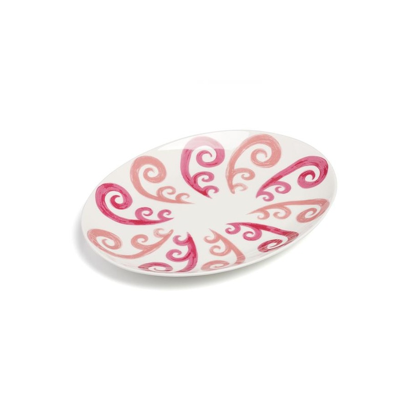 Athenee Two Tone Pink Platter  Land Of Belle