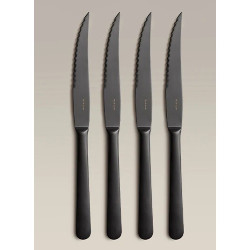 Black Steak Knives – Set of 4