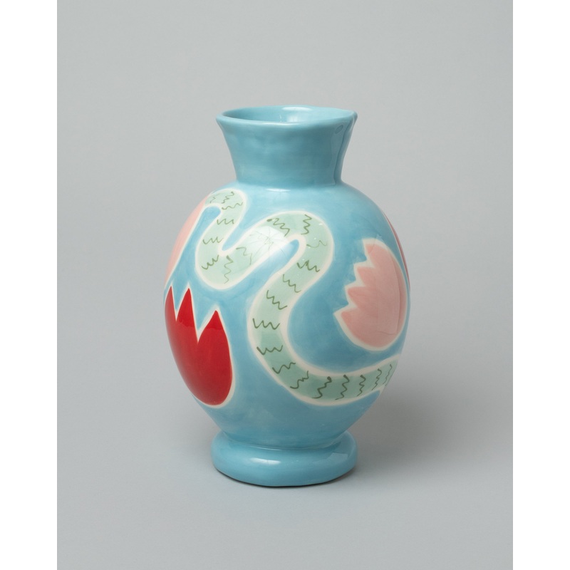 Blue Tulip Vase