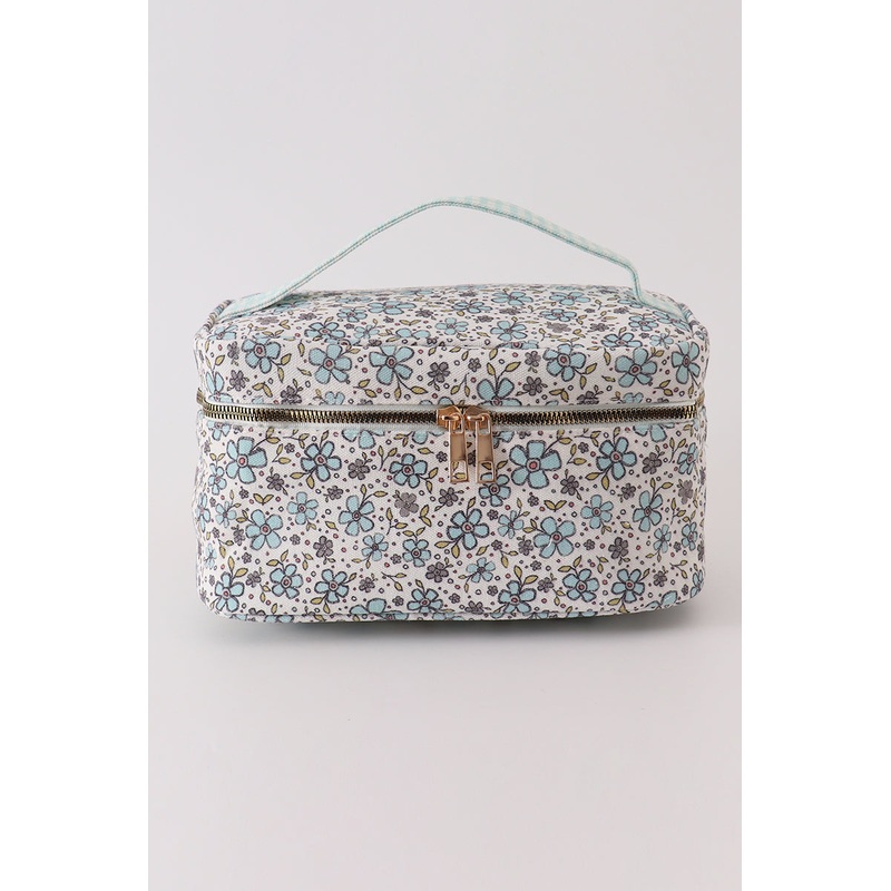 Green floral makeup bag GJ19993708