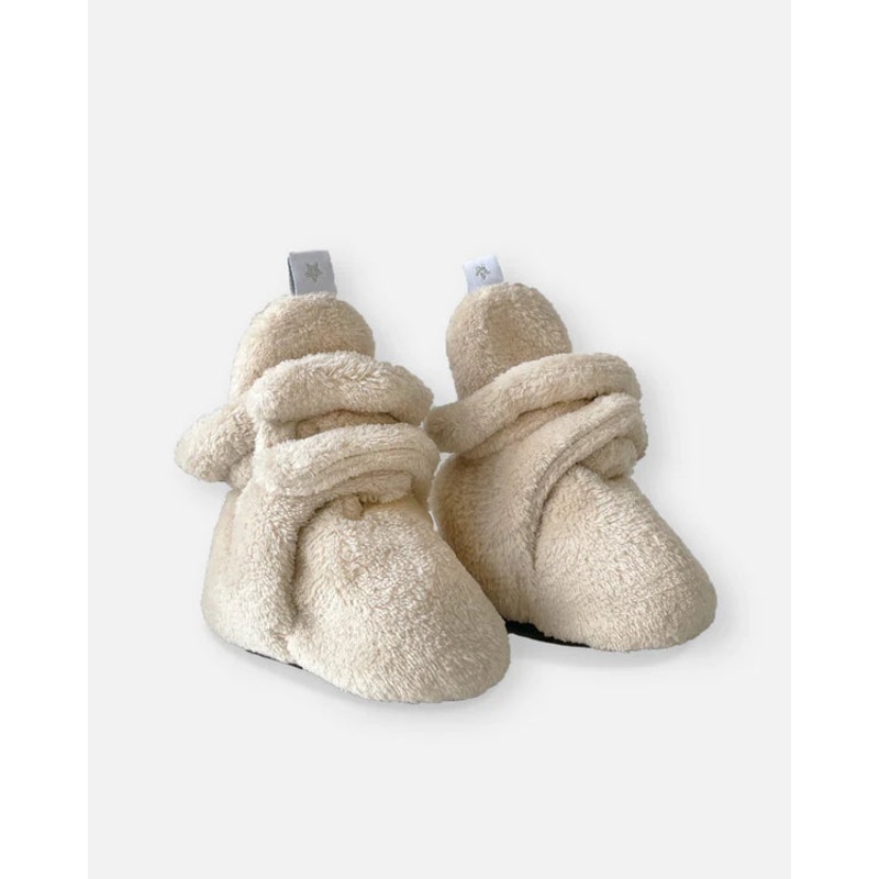 7AM | Baby Booties | Plush | Sand