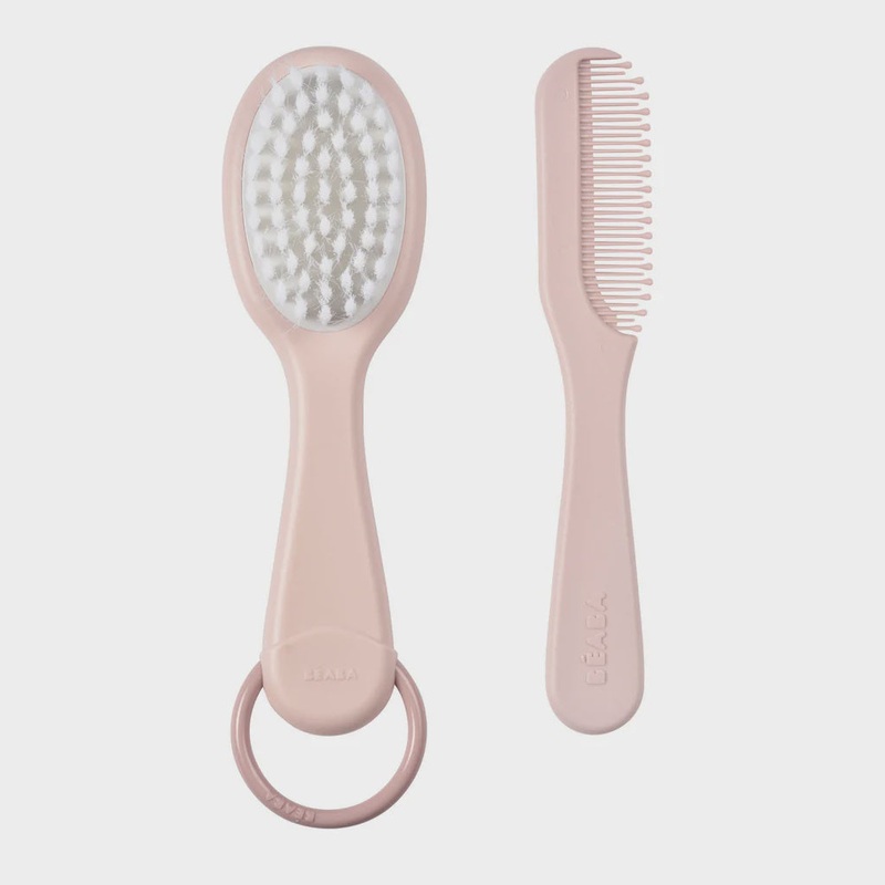 Beaba Baby Brush & Comb – Pink