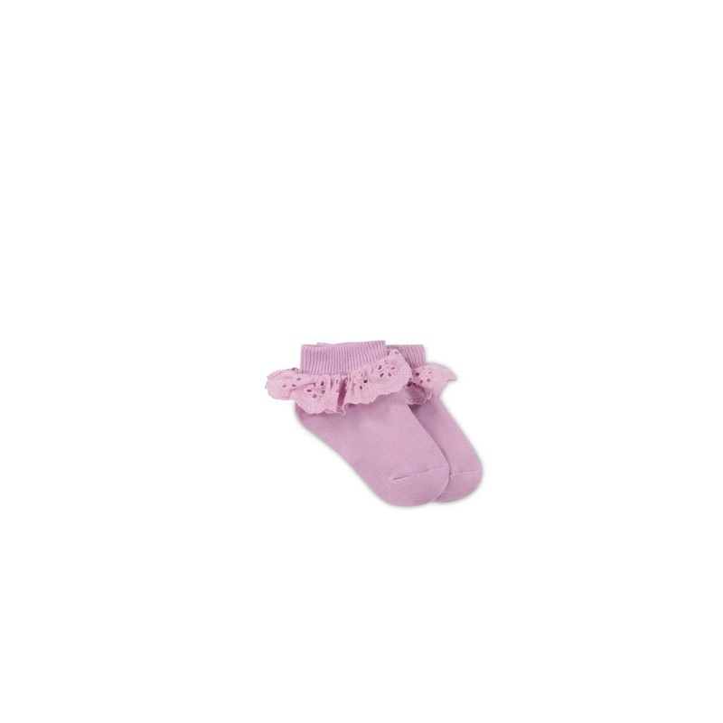 Frill Ankle Sock – Lilac Blush