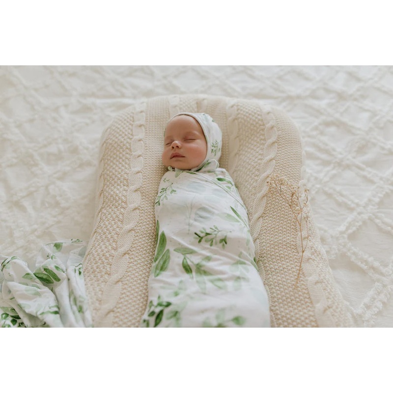 Luna’s Treasures Evergreen Bamboo Jersey Swaddle Wrap