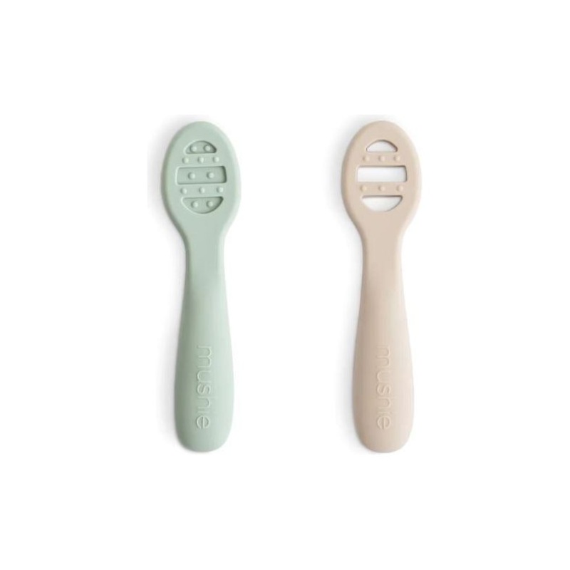 Mushie First Feeding Baby Spoons 2-Pack