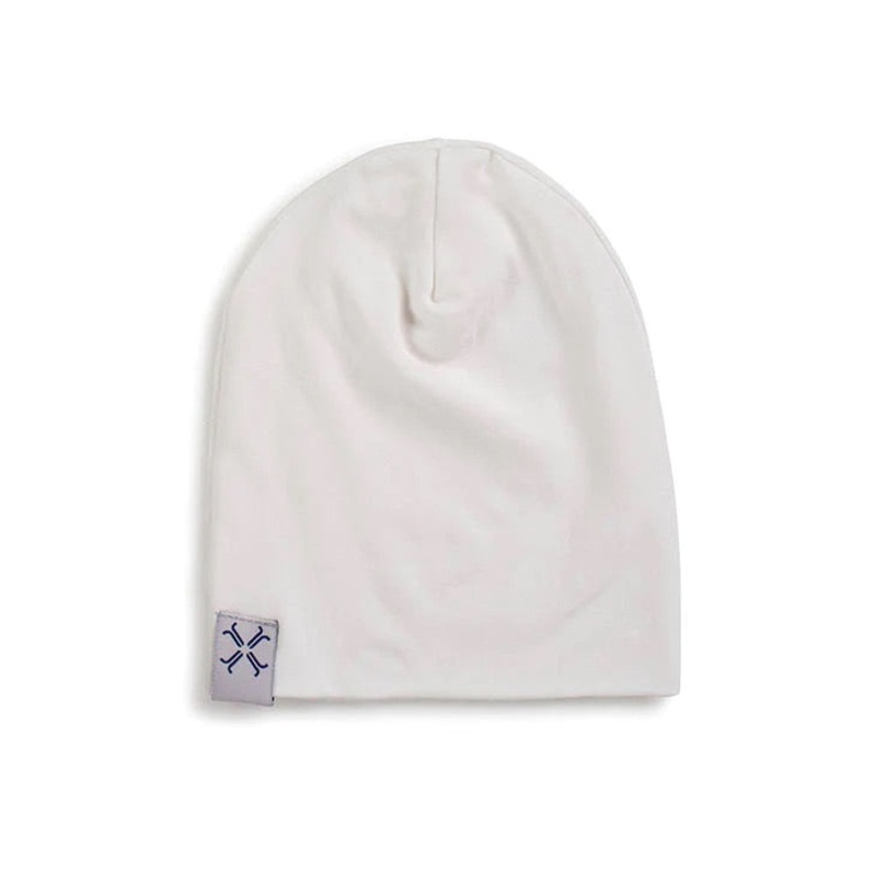 Baby Neutral Beanie | Jacqueline & Jac | Natural White