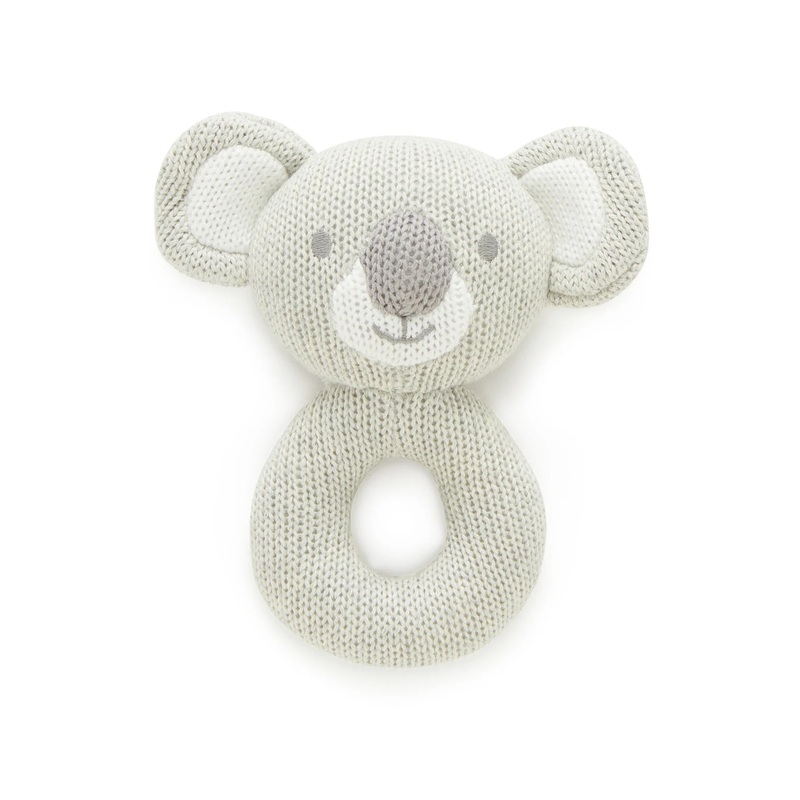 KNITTED KOALA RATTLE