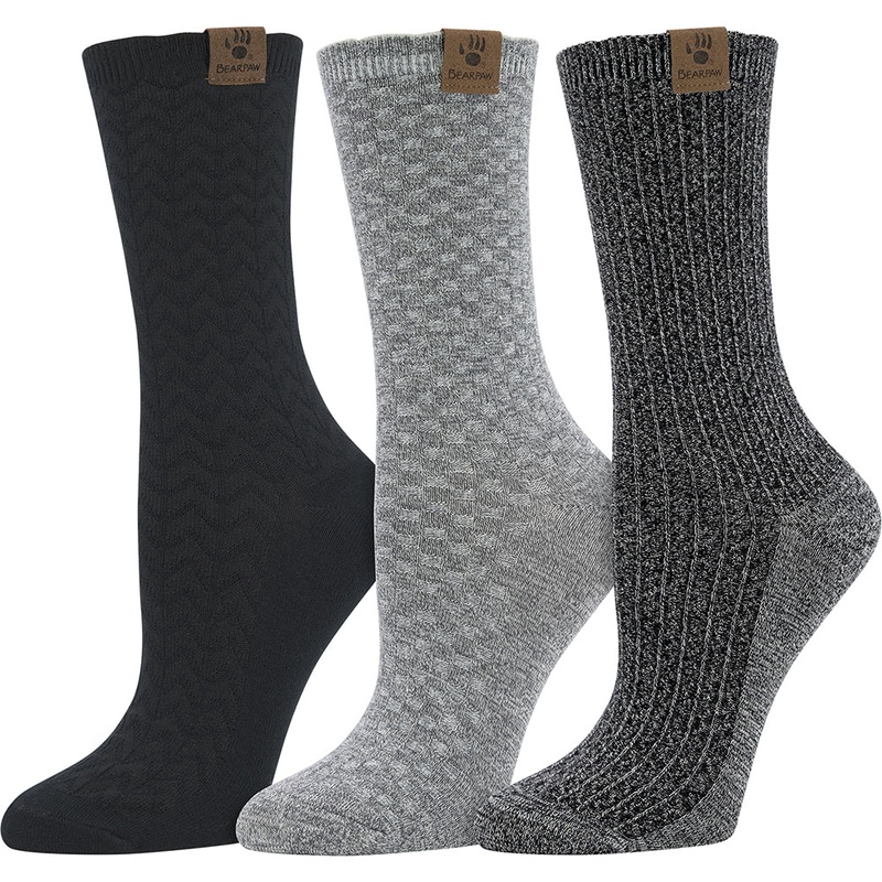 Women’s 3-Pack Scalloped Textured Crew Socks 06LXC51033
