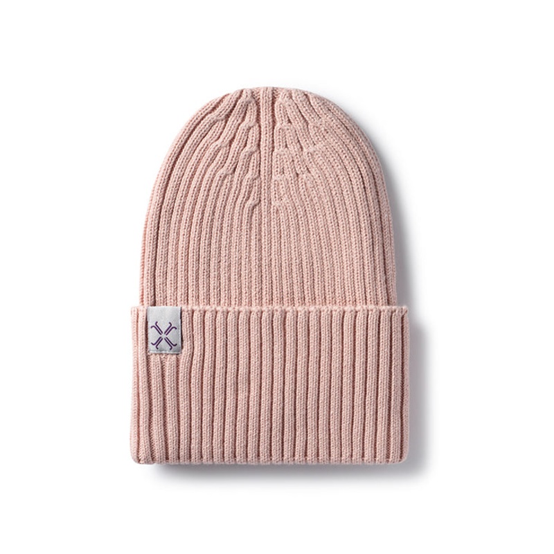 Baby Girl Beanie | Jacqueline & Jac | Ribbed Cuffed | Blush