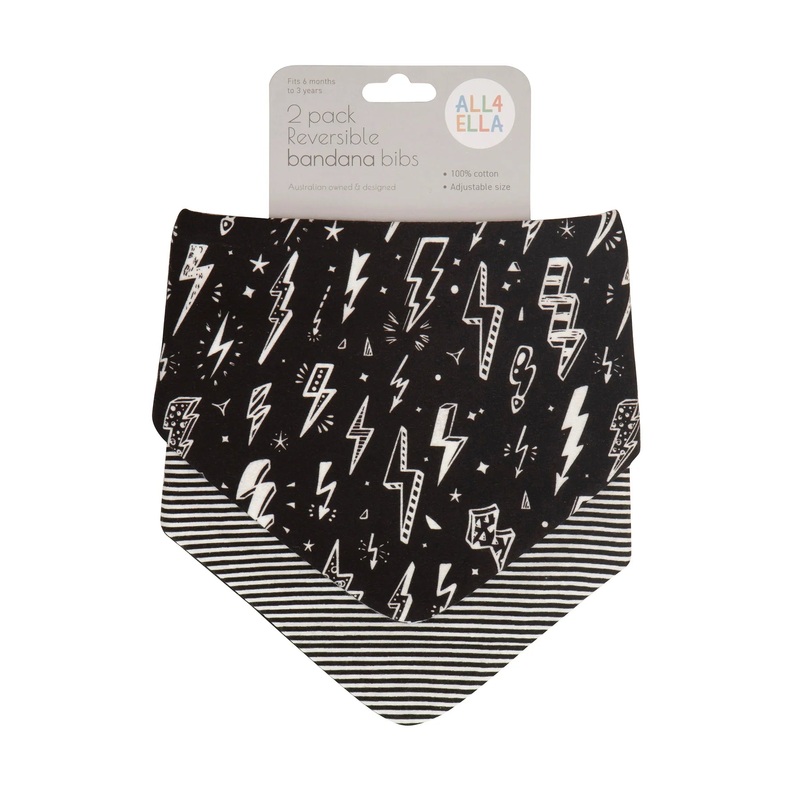 Bandana Bibs 2pk – Lightning