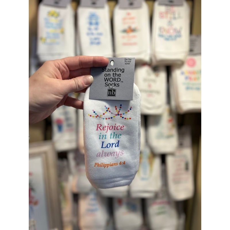 Rejoice in the Lord Always socks