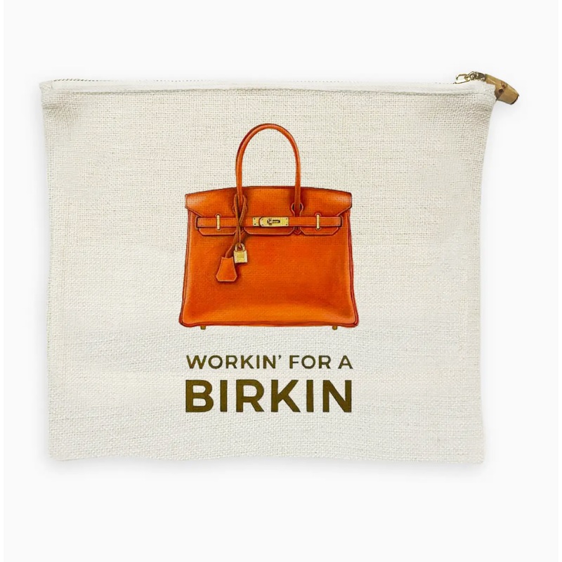Linen Flat Zip – Working For A Birkin