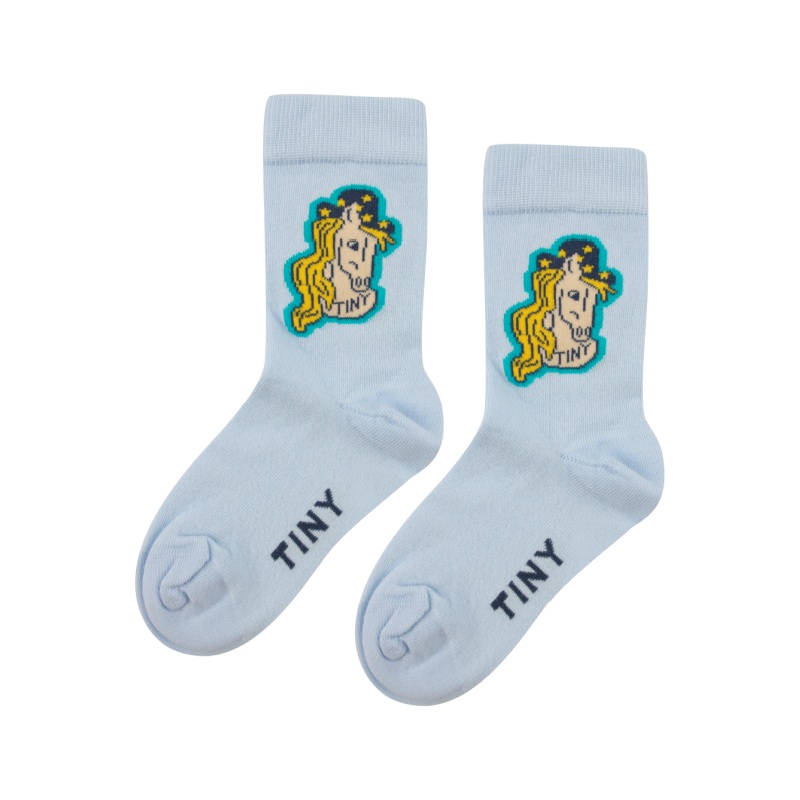 tinycottons horse medium socks jade grey