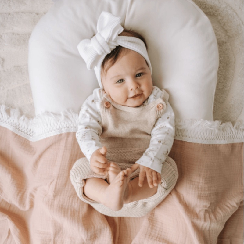 Ziggy Lou | Fringe Swaddle  – Dusty Rose