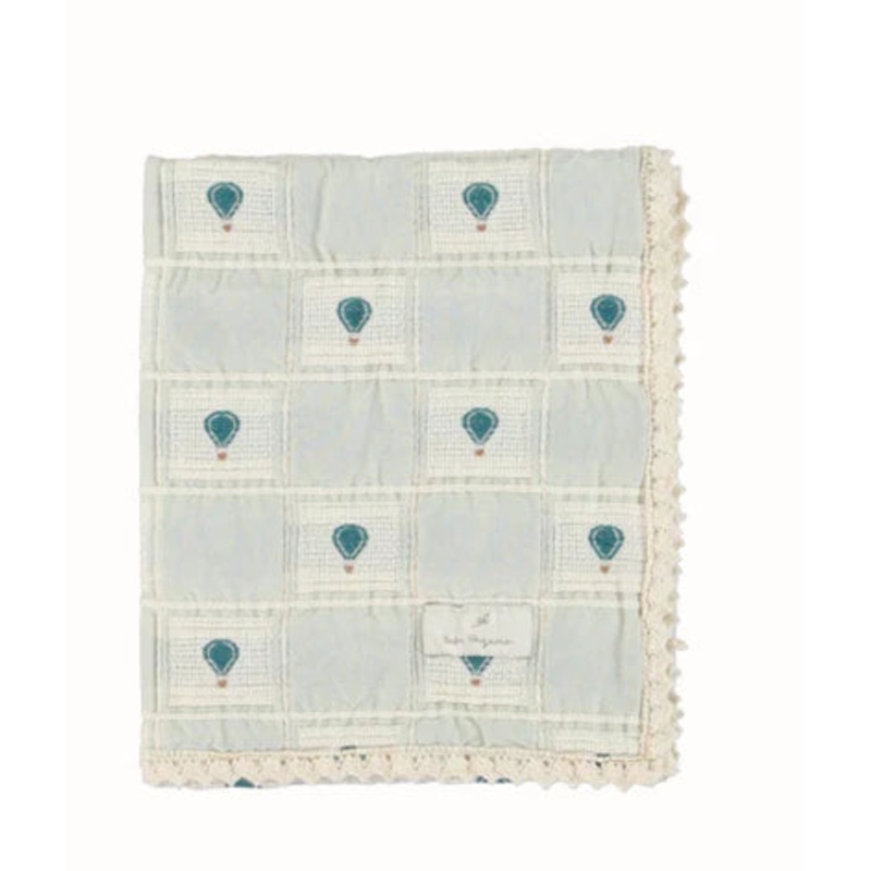 Baby Boy Blanket | Patchwork | Balloon | Bebe Organic