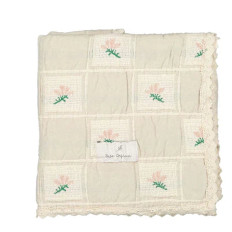 Baby Girl Blanket | Patchwork | Blossom | Bebe Organic